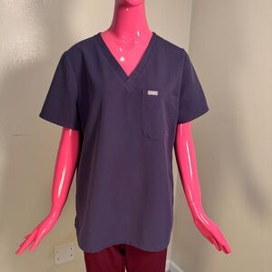 🩺 FIGS Technical Collection Scrub Top | Size L | Purple Shadow